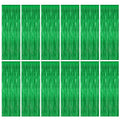 ZATAYE 2 Pack Red Silver Blue Foil Curtain Streamer Decorations