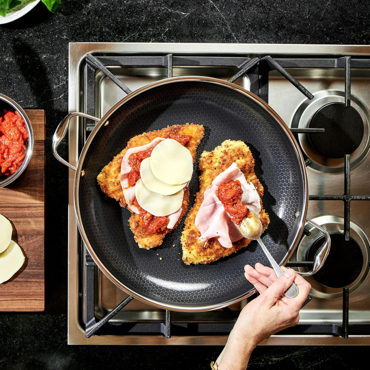 HexClad 10" Hybrid Nonstick Frying Pan, Dishwasher & Induction Safe
