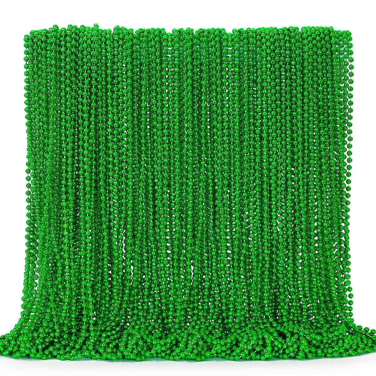 EOBOH Mardi Gras Beads, 12PCS Bead Necklace Party Favors, Metallic 6 Kinds of 33" Beaded Necklaces Costumes Stuff, Festival Parade Throw Accessory Sets for Mardi Gras Celebrations Decorations